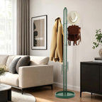 Cactus Coat Rack, 68.9" Tall Freestanding Coat Tree with 6 Hooks, Heavy Duty Green Metal Clothing Stand for Entryway, Bedroom and Office