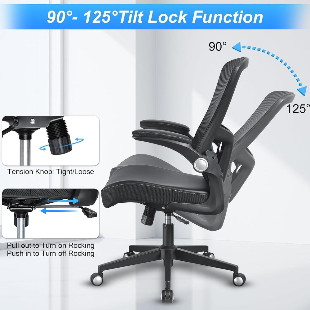 Heavy Duty Office Chair, 400lbs Ergonomic Desk Office Chair for Heavy People,...