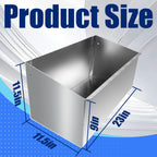 Aluminum Fuel Tank Rack Practical Kettle Shelf Storage Racks Length 23" Accommodate 2 5-Gallon Jugs Suitable for Garage Enclosed Racing Trailer Work Area Silver
