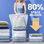8 Pack Vacuum Storage Bags, Jumbo Cube 31x40x15 Inch, Extra Large Vacuum Seal Bgas for Comforters, Blankets, Pillow, Quilts, Space Saver Clost Oragnization, Clear