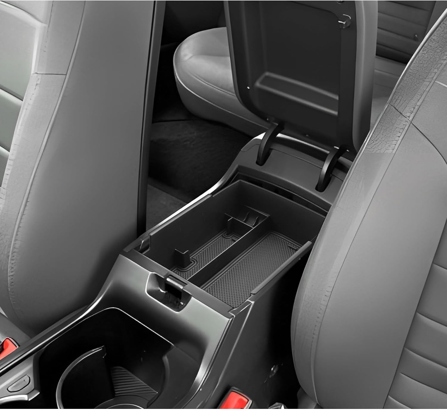 LUWU 2025 K4 KIA Center Console Organizer Compatible with 2025 Kia K4 LX/LXS/EX/GT-Line/GT-Line Turbo Accessories Armrest Console Organizer Armrest Insert Tray 2025 Kia K4 Black-Trim