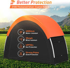Upgraded Bike Tent with Rain Cover, Portable Outdoor Storage Shed for 2 Bikes, 210D Oxford Fabric PU4000 Waterproof, Bike Shed/Bike Cover for Motorcycles, Garden Tools, Lawn Mower