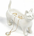 PUDDING CABIN Cat Gifts for Women Mom Siamese Ring Holder for Jewelry Rings, Earrings & Necklaces, Minimalist Home Decor, Unique Cats Gifts for Cat Lovers Birthday Mothers Day & Christmas