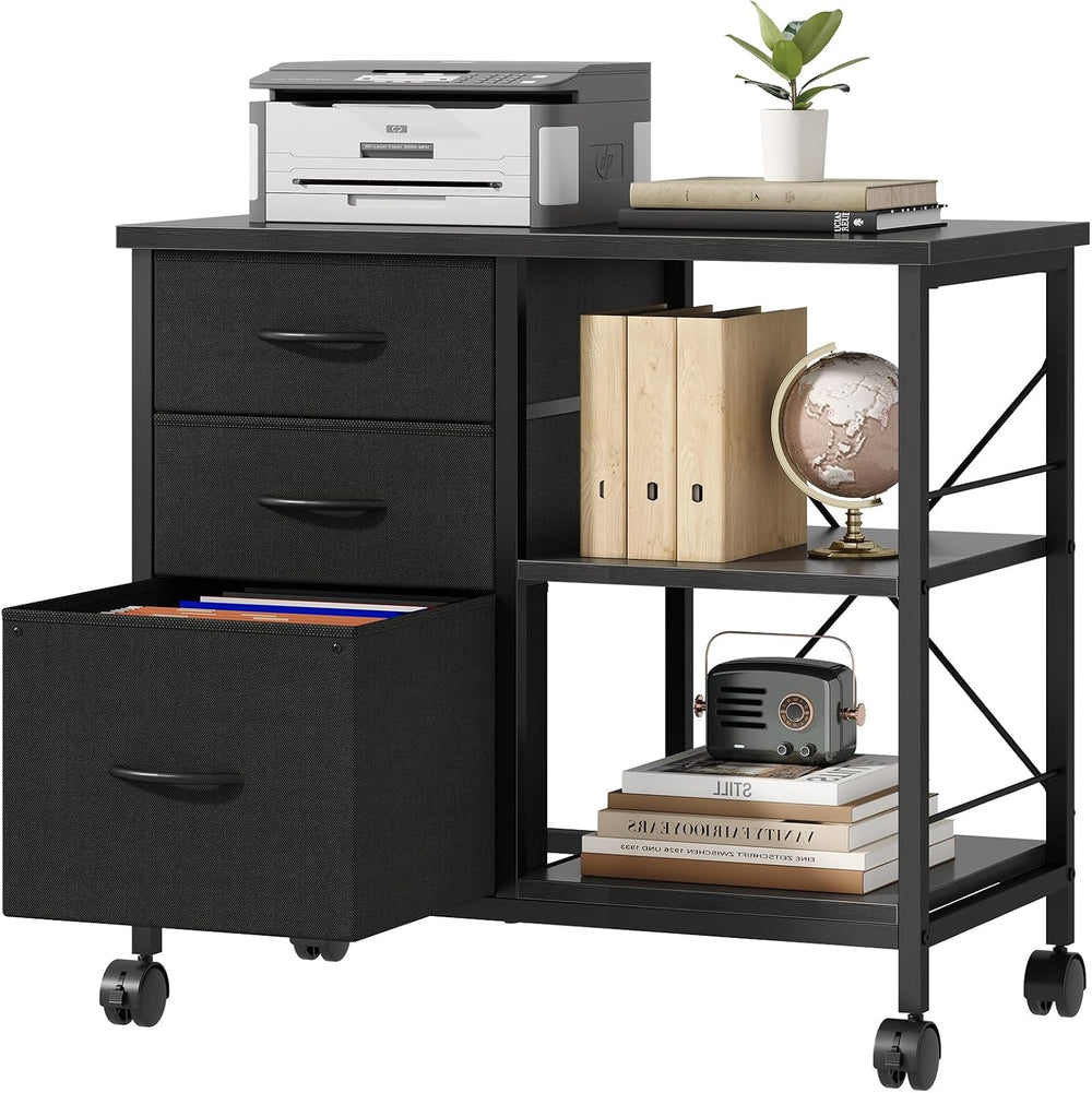DUMOS 3 Drawer Mobile File Cabinet, Space Saving Rolling Printer Stand | Free...