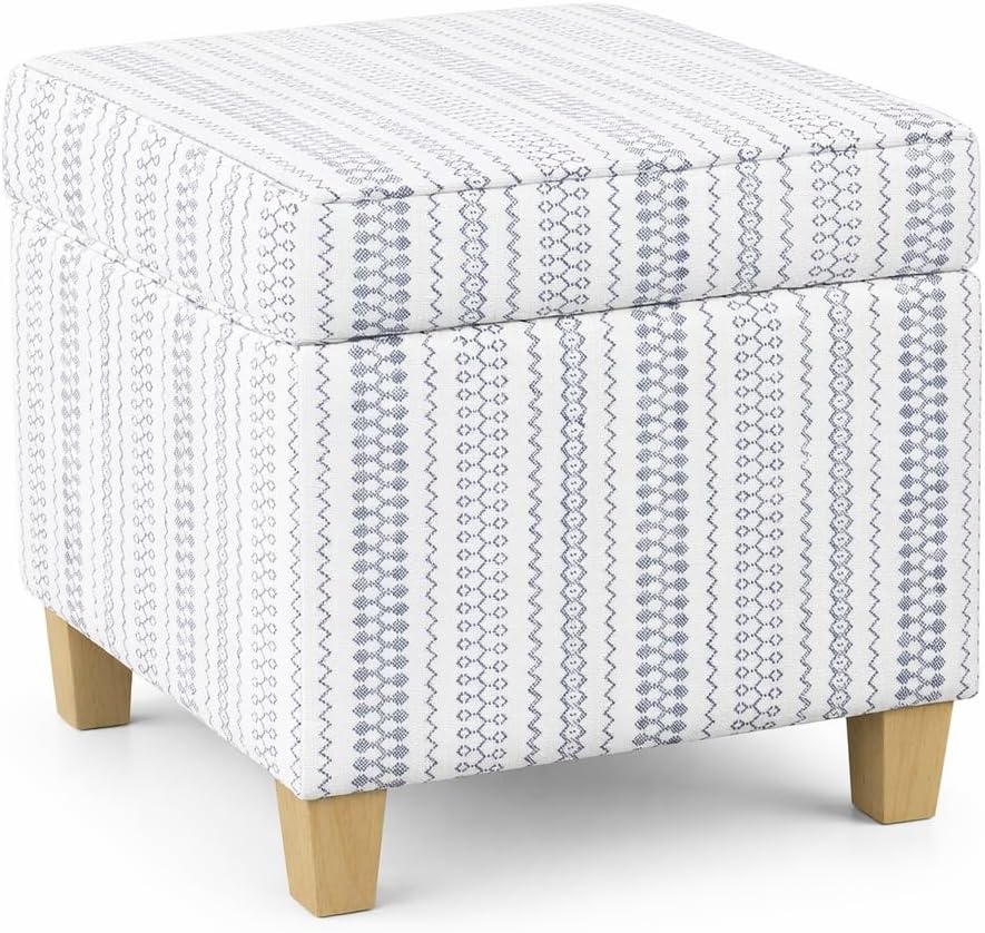 HomePop Home Decor | K7342-F2359 |Classic Square Storage Ottoman with Lift Of...