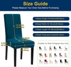 Chair Covers, Stretch Kitchen Dining Room Chair Covers Set of 6, Removable Washable Dining Chair Slipcovers for Home, Hotel, Banque