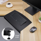 17 inch Corner Desk Connector Platform for Mounting Under-Desk Keyboard Trays on L-Shaped Workstations,Platform Extender Attachment (Black)