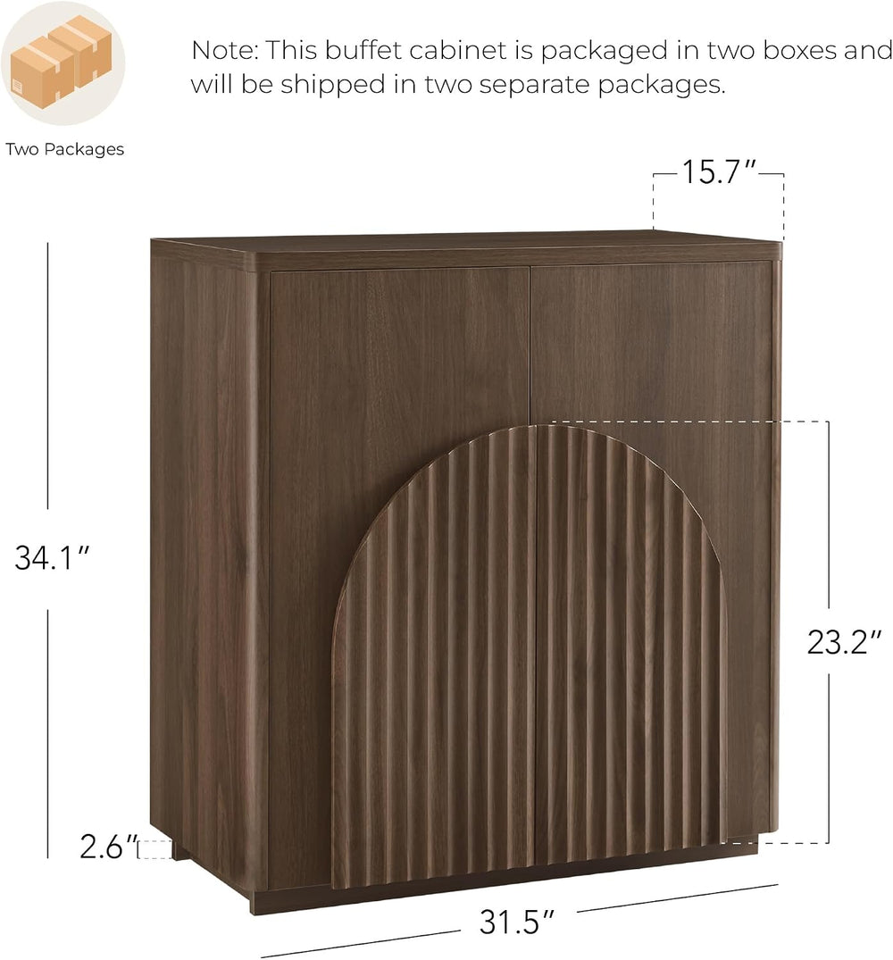 CHITA Sideboard Buffet Cabinet with Storage, Small Storage Cabinet with Doors...