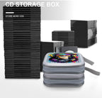Watercolor Monkey CD DVD Case Holder, 40 Disc Storage Wallet with Exclusive Printed Design, Zipper Closure And Handle for Music Movies Games Travel Car