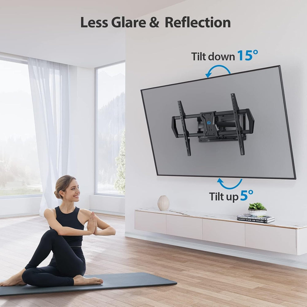 Pipishell Full Motion TV Wall Mount for Most 37-75 inch TVs, Wall Mount Brack...