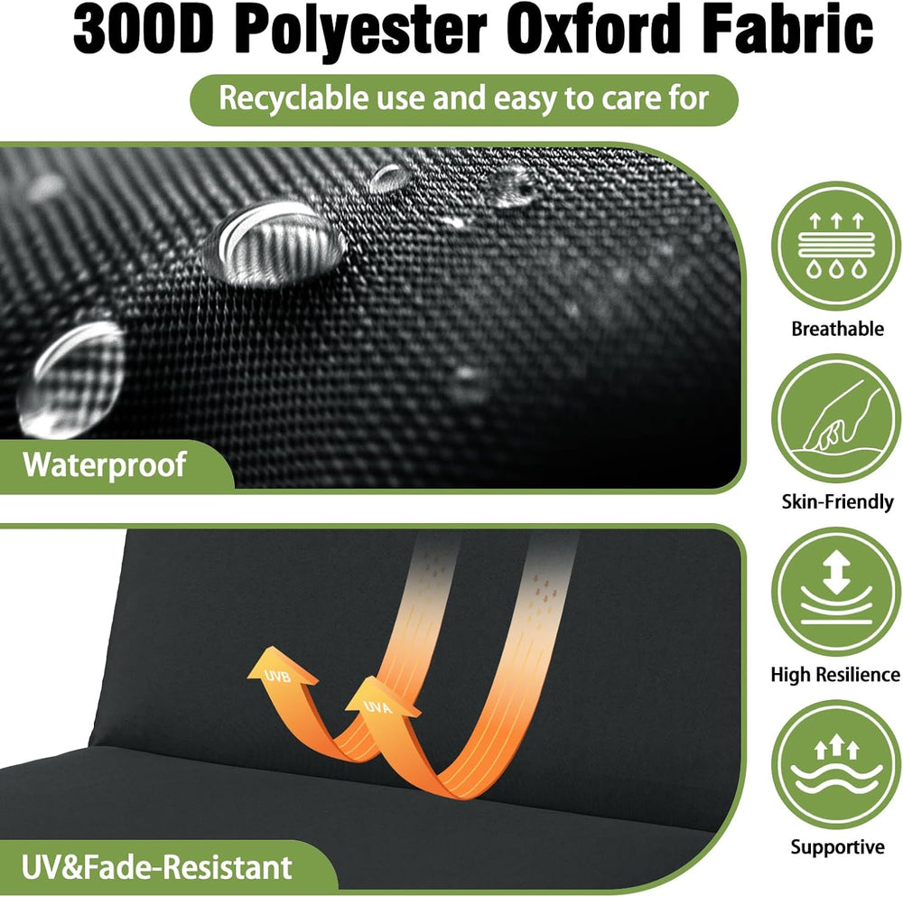 Outdoor Dining Chair Cushion 20x20Inch,2 Pack Water&Fade Resistant Patio ...