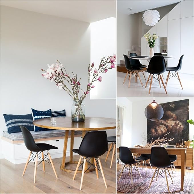 Furmax Modern Style Dining Chair Mid Century Modern DSW Chair, Shell Lounge P...