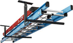 FLEXIMOUNTS Adjustable Overhead Ladder Rack, Garage Ceiling Storage Rack, Ladder Storage Organizer, 35" Extended Arms, 90 lbs Per Arm Heavy Duty Steel Rack for Kayak, Surfboard & Tools