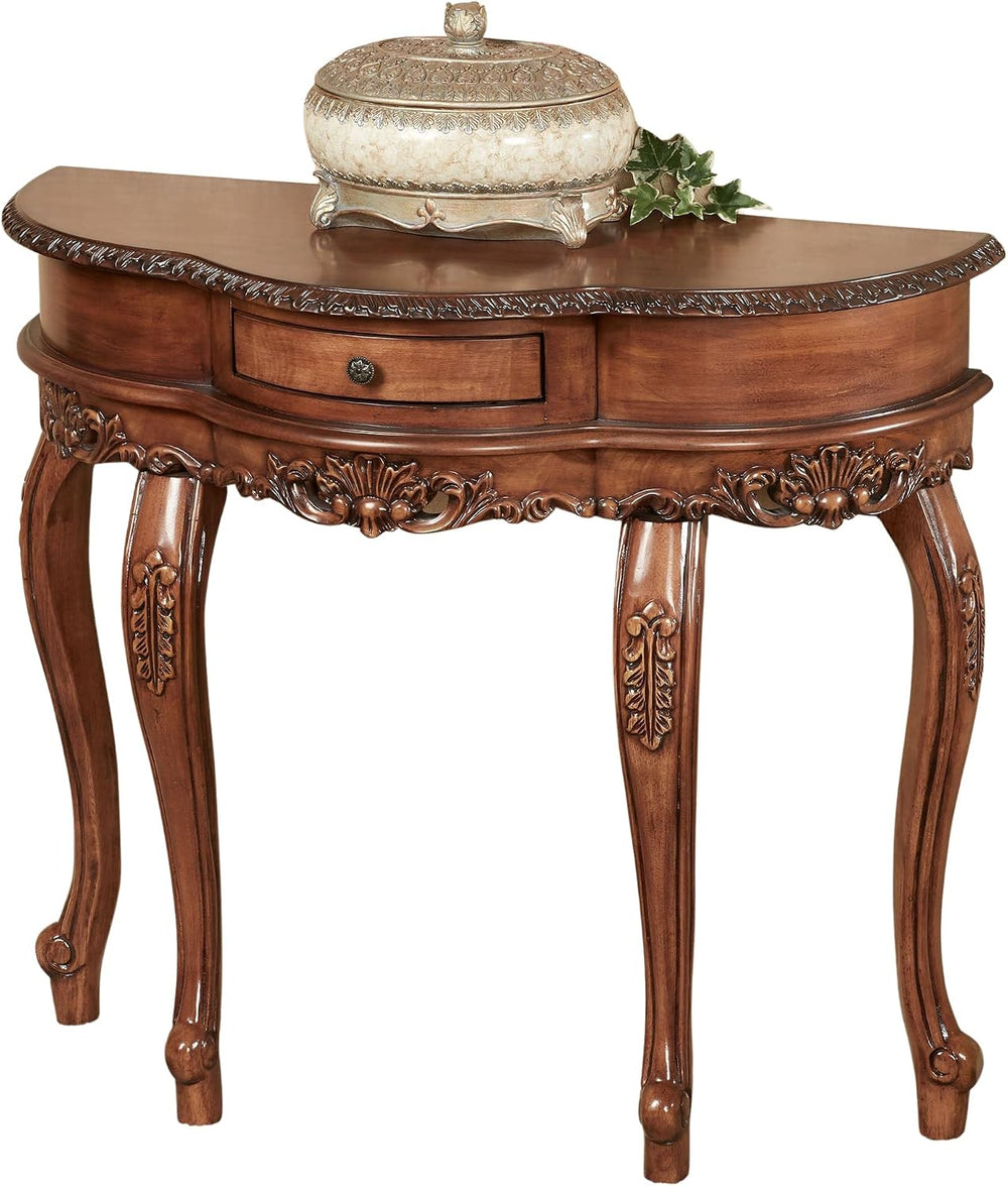 Touch of Class Traditional Delegato II Console Table, Natural Cherry Finish