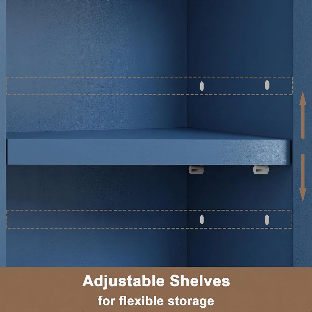 ChooChoo Narrow Bathroom Storage Cabinet with Adjustable Shelves, Tall Storag...
