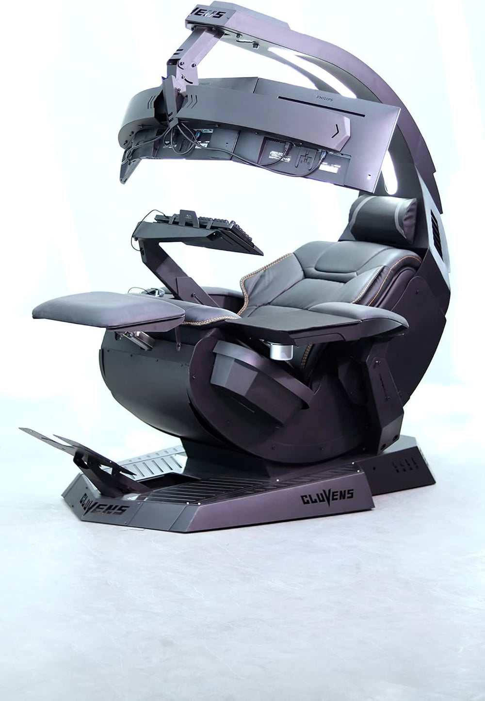 Imperatorworks CLUVENS Manticore Model Zero Gravity Gaming Chair Cockpit Gami...