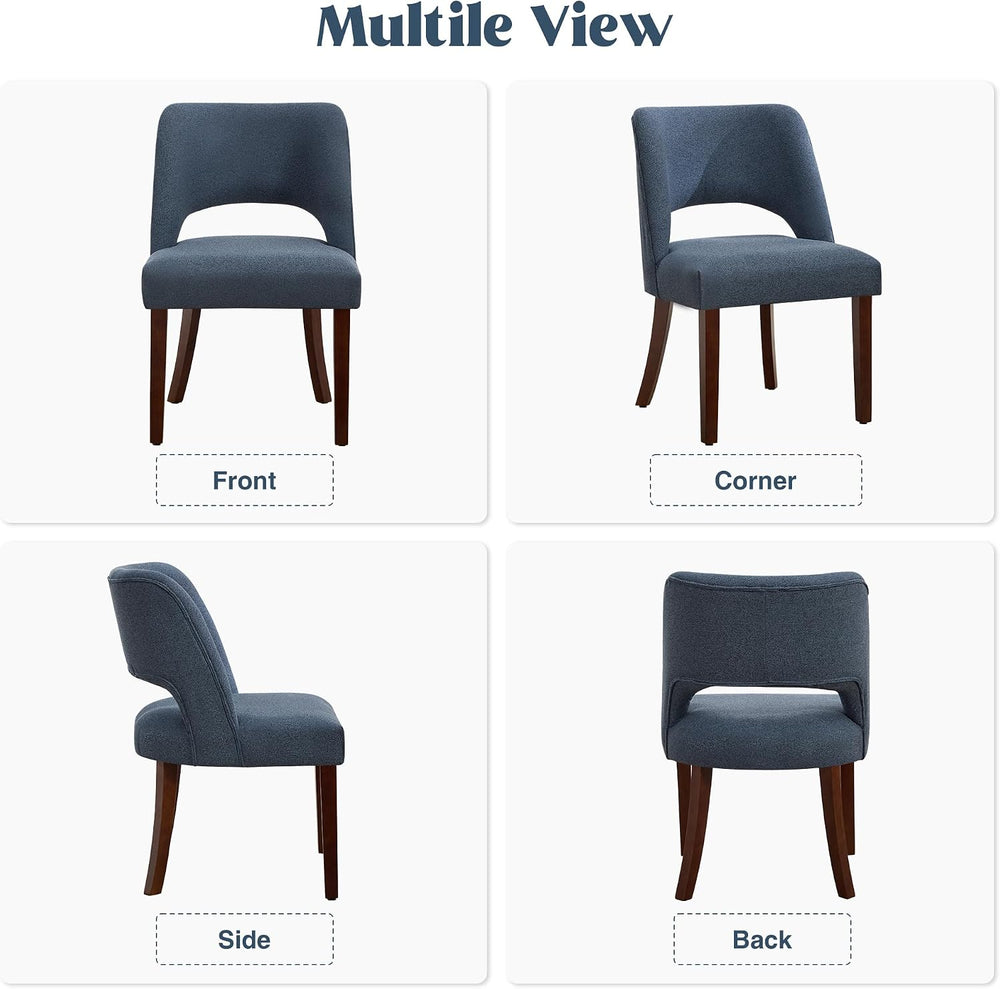 Dining Chairs Set of 6,Modern Dining Room Chairs with Thick Cushions,Upholste...