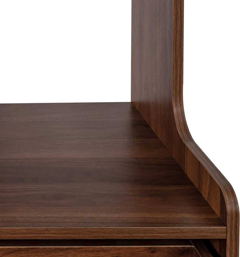Farmhouse Kitchen Pantry Cabinet with Microwave Stand, Freestanding Storage B...