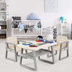 Costzon Kids Table and Chair Set, Children Activity Table & 2 Chairs w/Storage Rack for Toddler Arts, Crafts, Reading, Drawing, Playroom, Preschool, Gift for Boys & Girls, Toddler Table and Chair Set