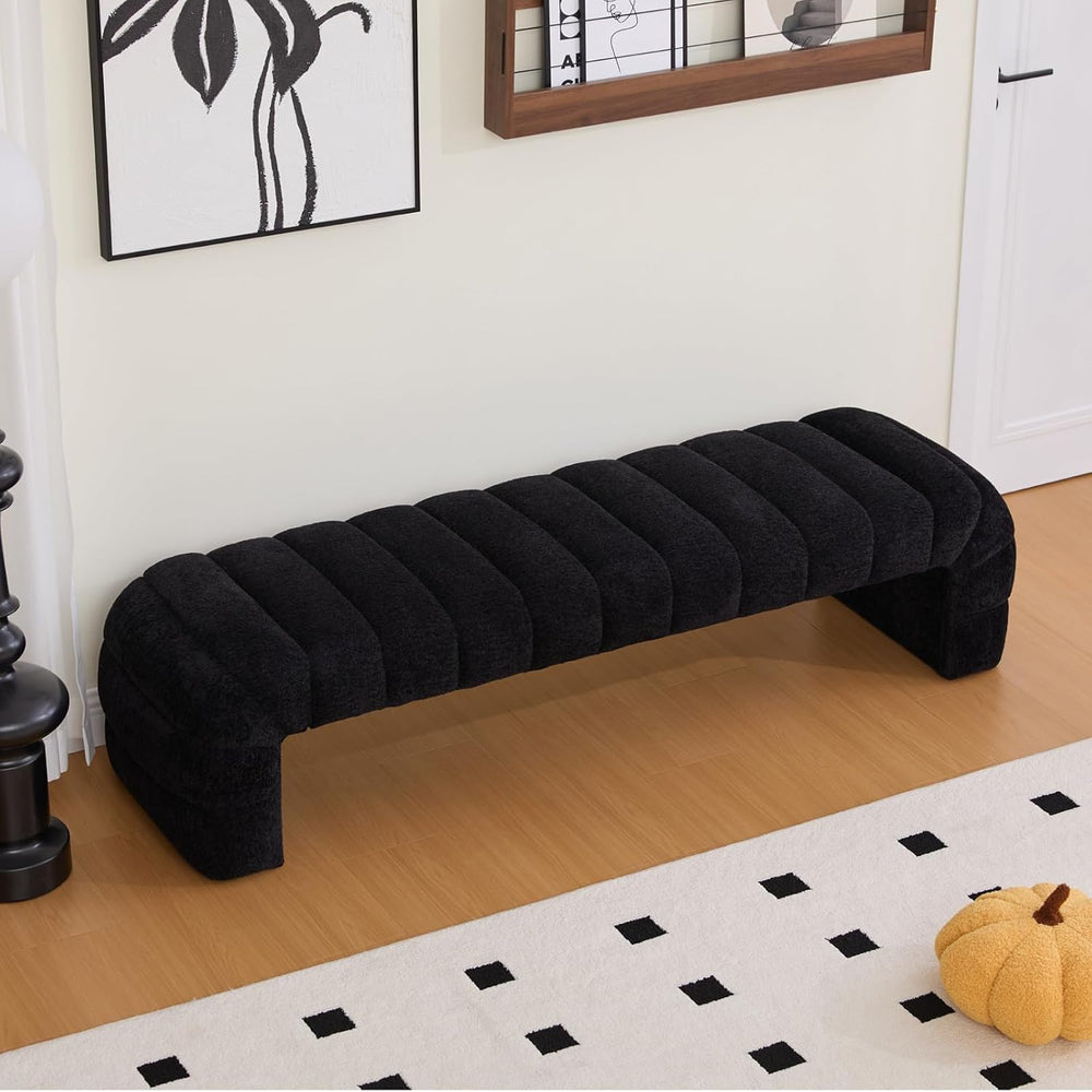 Chifee & Vingol 69.7" W Modern Living Room Bench Upholstered Bedroom...
