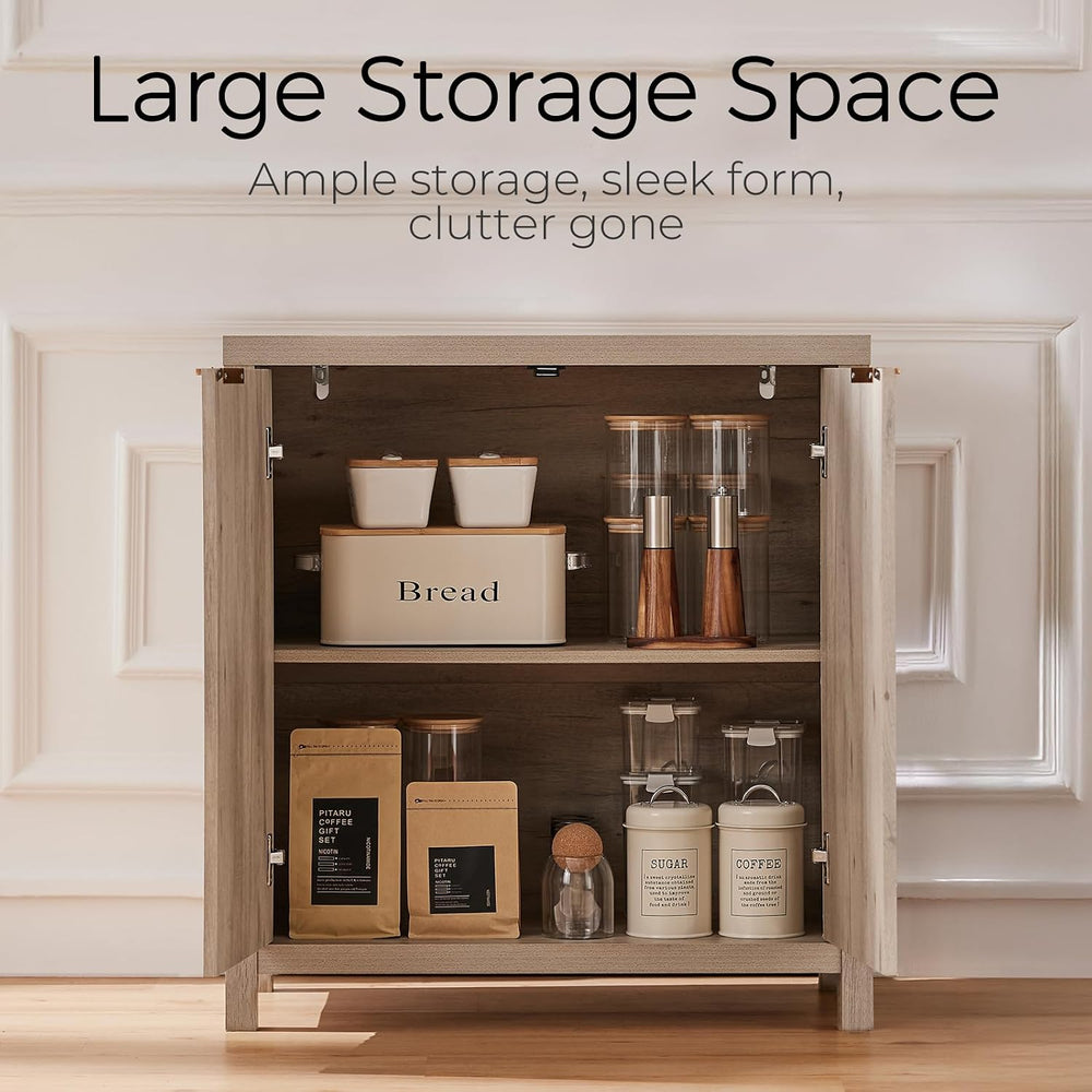 Walsham Sideboard Buffet Cabinet with Storage, 30.5'' Fluted Modern C...