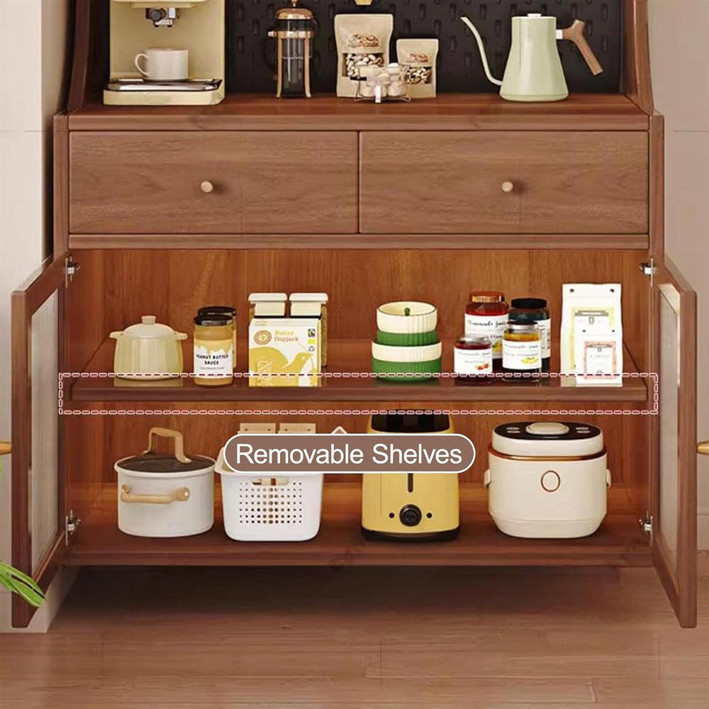 Kitchen Pantry Cabinet, Tall Storage Cabinet with Drawer, Freestanding Kitche...