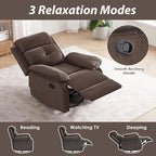 Swivel Rocker Recliner with 360 Degree Swivel, Small Recliners with 30 Degree, 90-150 Degree Angle, Lift Chair for Home Theater Seating, Adults, Living Room, Bedroom, Nursery, Coffee