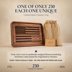 HOUNDSBAY Freedom Tray - Solid Walnut Valet Tray, Limited Edition 1/250