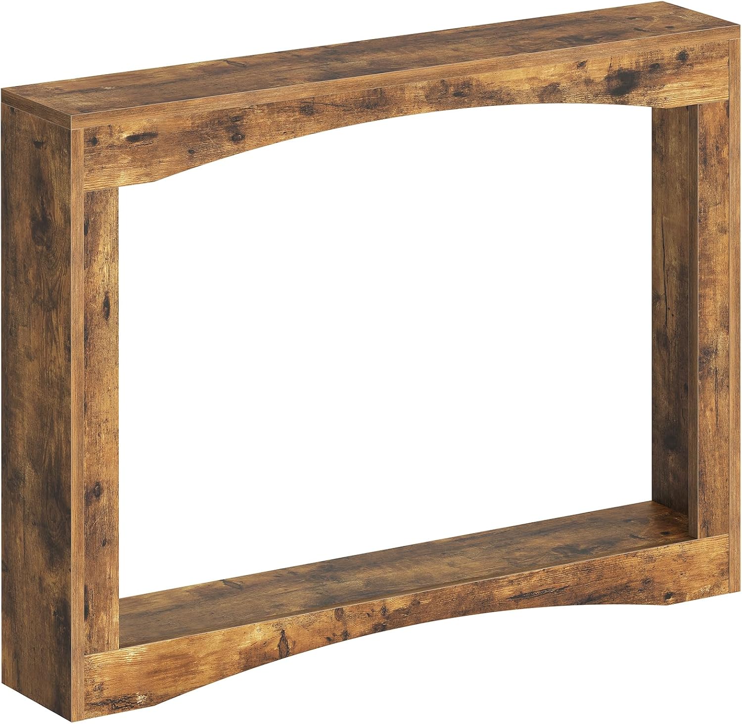 YATINEY Narrow Console Table, 5.9'' Thin Entryway Table, Behind Couch Table for Small Spaces, Small Farmhouse Hallway Table, for Living Room, Hallway, Foyer, Rustic Brown CT19RR