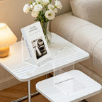 4 Pcs Acrylic Bookends, Clear Book Ends for Heavy Books, Bookend Holders for Shelves, Arch Book Stopper to Hold Books, Decorative Bookends for School, Library, Home, Office