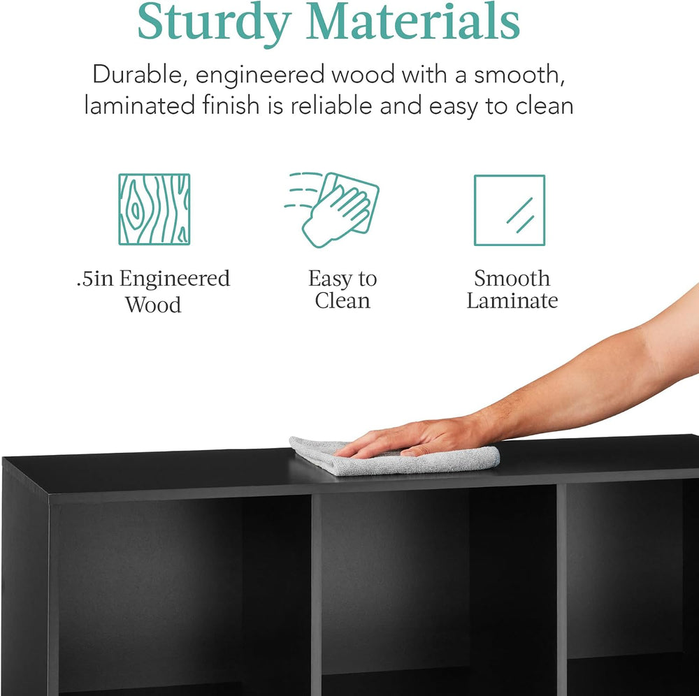 Best Choice Products 6-Cube Storage Organizer, 11in Shelf Opening, Bookcase, ...