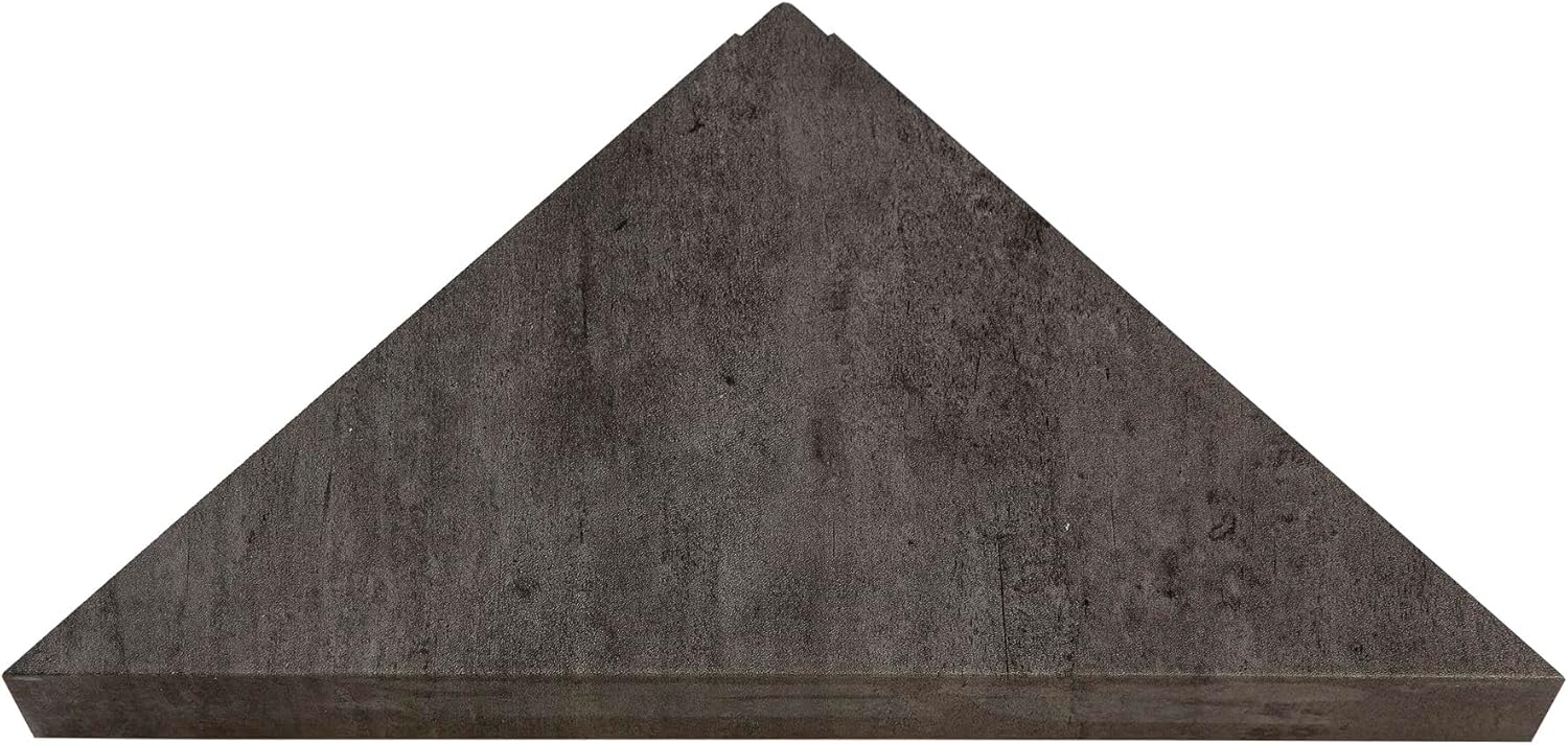 Palisade Vinyl Waterproof Corner Shower Shelf in Ashen Slate