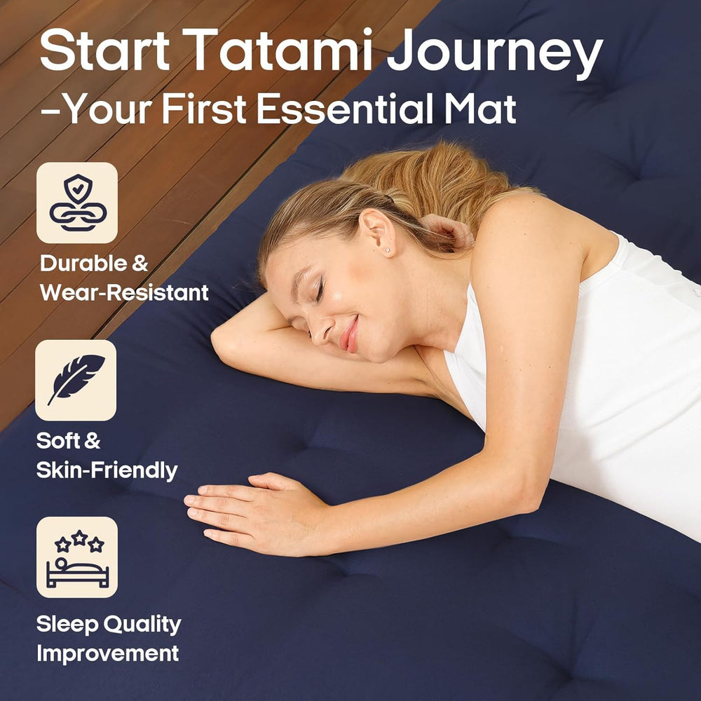 Syrinx Water Resistant Japanese Futon Mattress, Twin Size 75"x39", ...