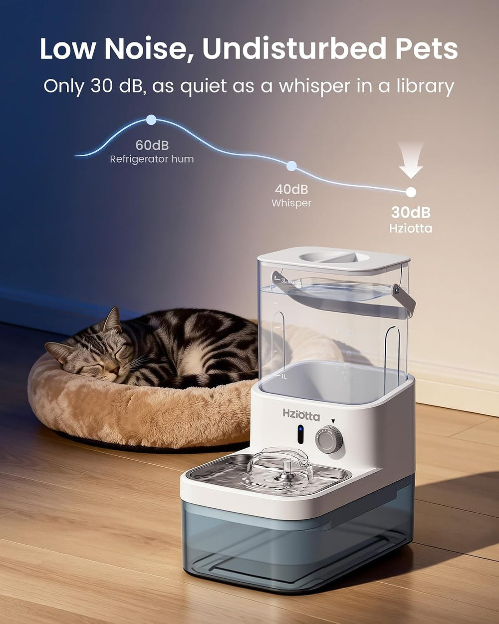Wastewater Separation Cat Water Fountain – No Filter/Pump, Wireless