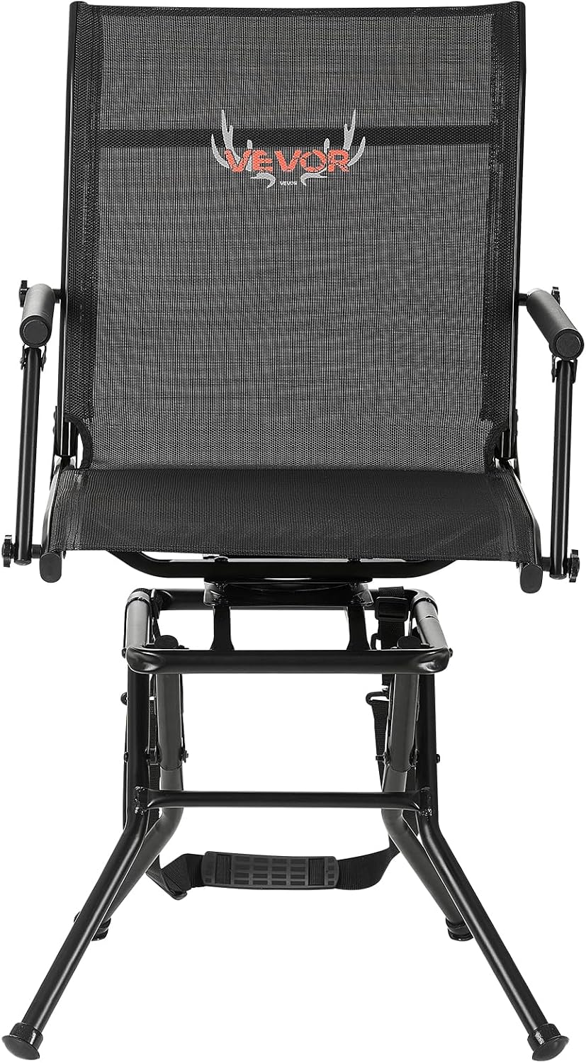 VEVOR Hunting Chair, 360° Silent Swivel, Foldable Lightweight Portable Blind ...