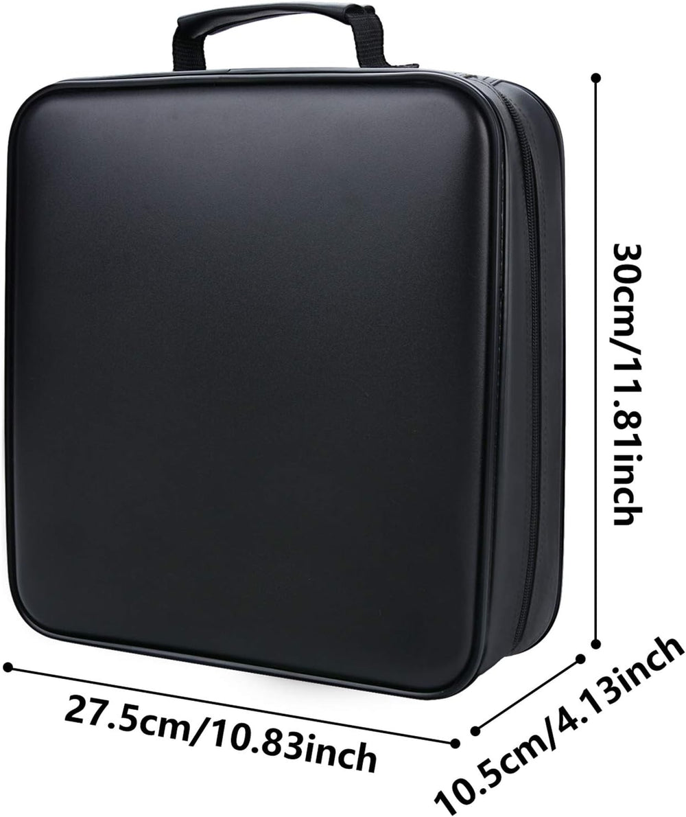 CD Case DVD Holder Storage: 320 Capacity DVD Cases Organizer Plastic Carrying...