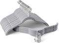 Premium Velvet Shirt Hangers 50 Pack, Space-Saving Non-Slip Felt Hanger with 360° Swivel Hook, Slim Flocked Hangers for Strappy Dresses, Blouses, Tank Tops(Grey)