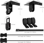 TRUSOON Ladder Storage, Larger Pulley Ladder Hoist, Self Locking Function Ladder Hanger, Garage Ceiling Mount Lift System for Kayak, Cargo Box, Canoe, Bike,Fit 10-14 Foot Ceilings, Hold 150 lbs