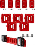 5/5 Combo m18 Battery Holder&Tool Holder for Milwaukee Power 18v Drill Rack Wall Mount Cordless Tool Hanger Organizer Storage Shelf with Screws