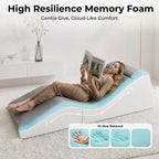Yoga Chaise Lounge Chair Indoor, 3-in-1 Convertible Boneless Couch Bed | Corduroy Floor Sofa with Memory Foam, Zero Gravity Curved Design, No Assembly Required, for Bedroom, Living Room, Reading