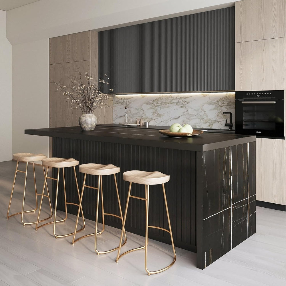 homary Kitchen Island with Storage & Wine Rack, 72" Modern Black Kit...
