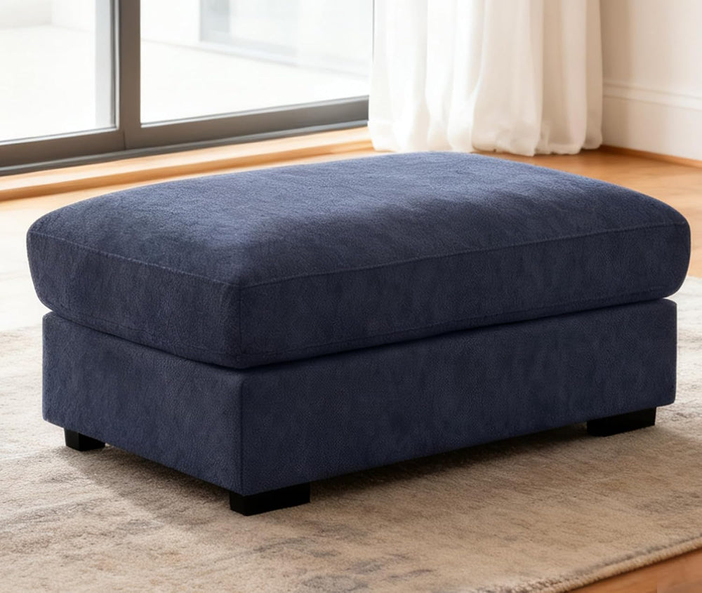 asunflower Ottoman for Living Room Navy Blue 45.8" x 28.7" Large Re...