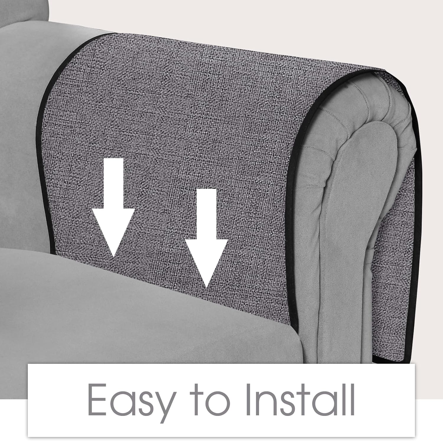 Joywell Remote Control Holder for Couch, Armchair Caddy Recliner Armrest Organizer Non Slip Sofa Arm Chair Caddie with 6 Pocket Storage for Magazine, Tablet, Phone, iPad, Grey
