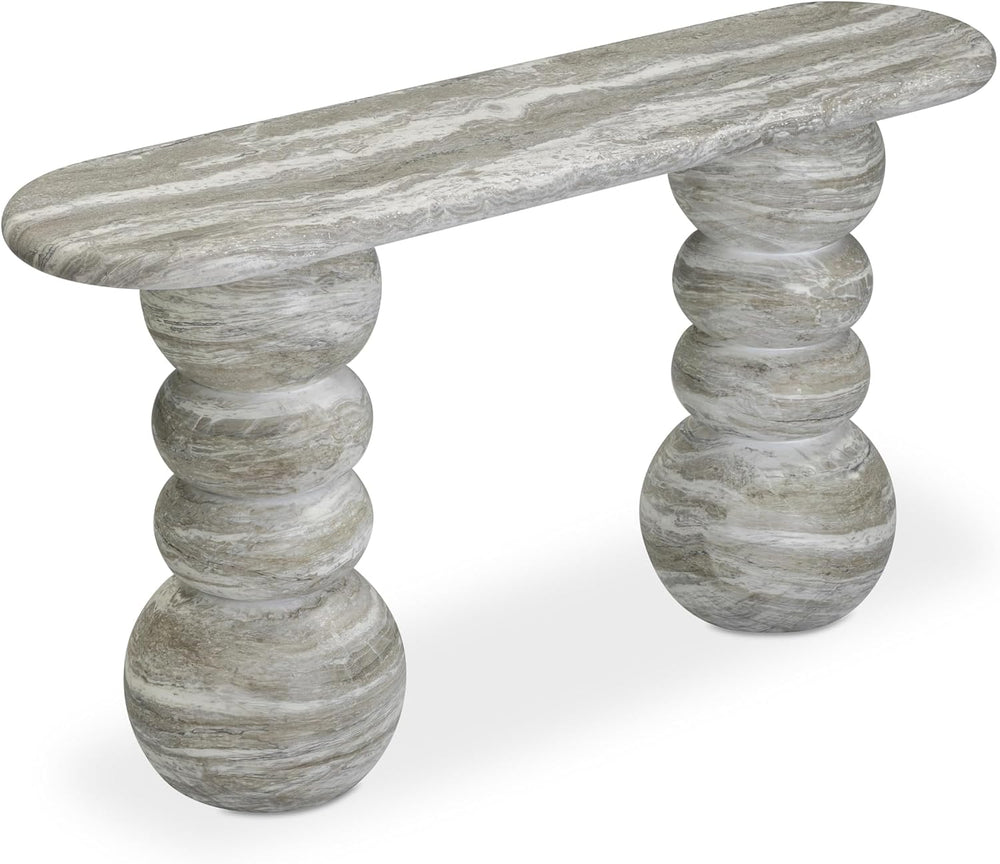 Tov Furniture Hyre Faux Stone Indoor/Outdoor Concrete Console Table