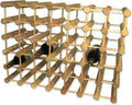 J.K. Adams Ash Wood Modular Wine Rack, Stackable Storage Holder, 40 Bottles