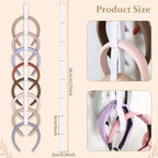 3 PCS Headband Holder Organizer for Girl,Hanging Hairband Storage for Women,White Hair Hoop Display Hair Accessories Organizer Bedroom College Dorm Decor