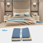 2-Piece Bed Sheet Organizer Bands - Sheet Keepers Linen Labels for Bedding, Closet Storage (King)