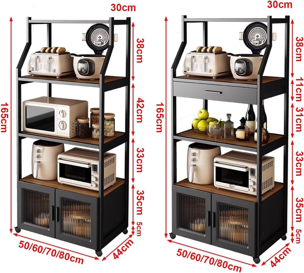 Kitchen Pantry Storage Cabinet Environmentally Friendly Particle Board Silent...