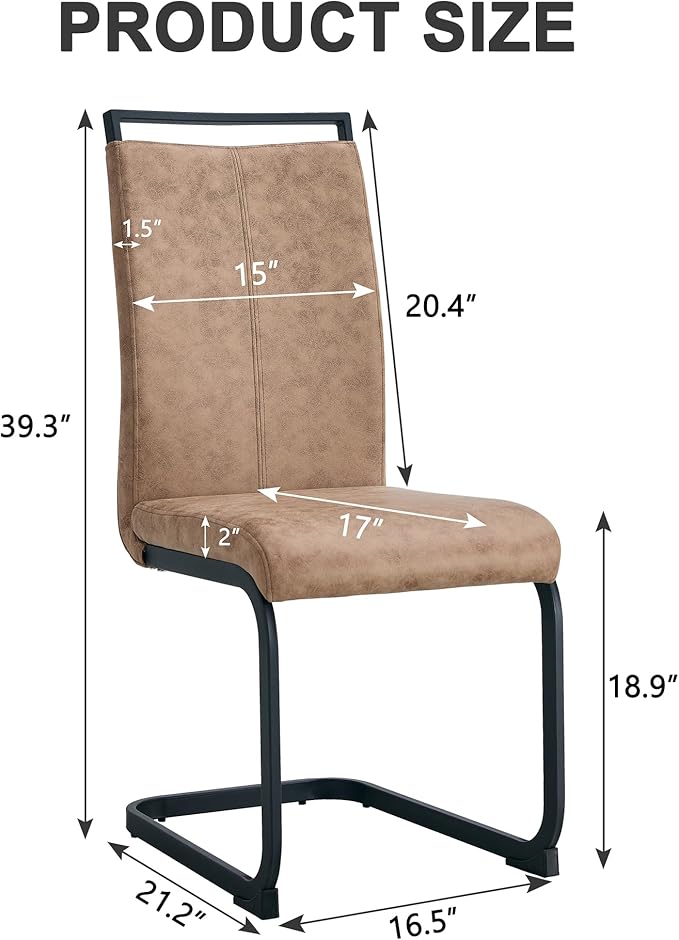 AZmac Modern Dining Chairs Set of 6,Armless Kitchen Chairs,Dining Room Chairs...