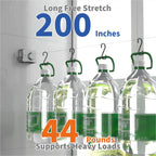 Retractable Clothesline Indoor Outdoor Clothesline - Laundry Line - Clothing Line - Heavy Duty Wall Mounted Space Saving RV Clothes Drying Rack